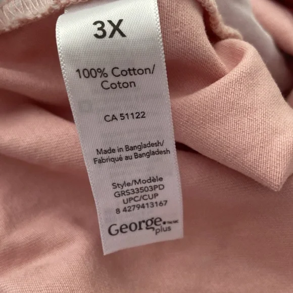 3X George 100% Cotton Paperbag Shorts - Picture 14 of 16